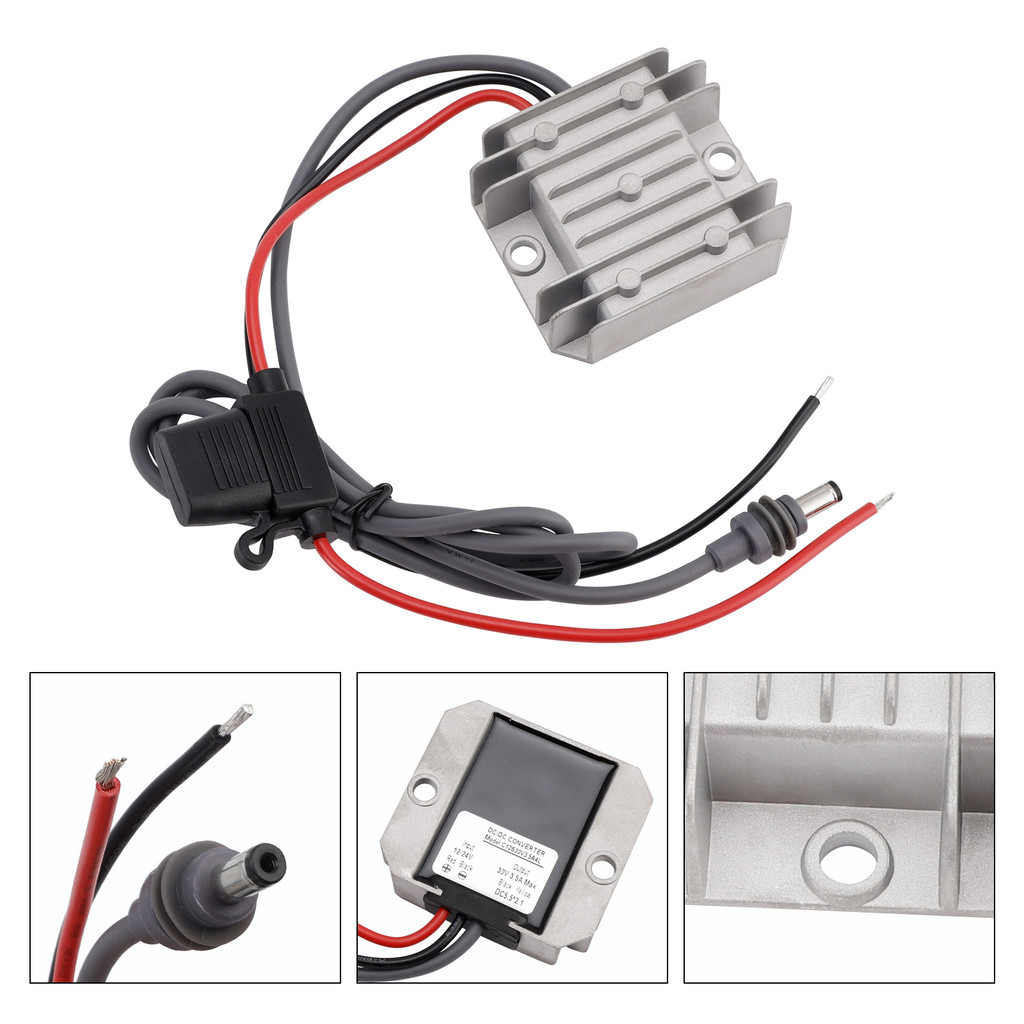 12V/24V ถึง 30V 3.5A 105W Mini Power Supply Boost Conversion พร้อมฟิวส์