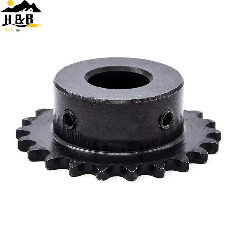 H&B 04C Chain Gear 45# Steel 10 Tooth Industrial Sproet Wheel With Top Wire Bore 5MM 6MM 8MM 10MM {t