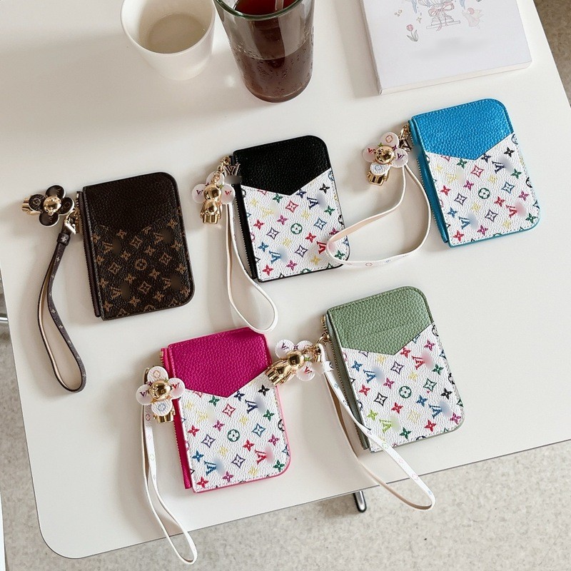 V Home Multi-Card Slot High-End Work Permit Holder Donkey Card Holder ID Holder ชายหญิงสไตล์นักเรียน