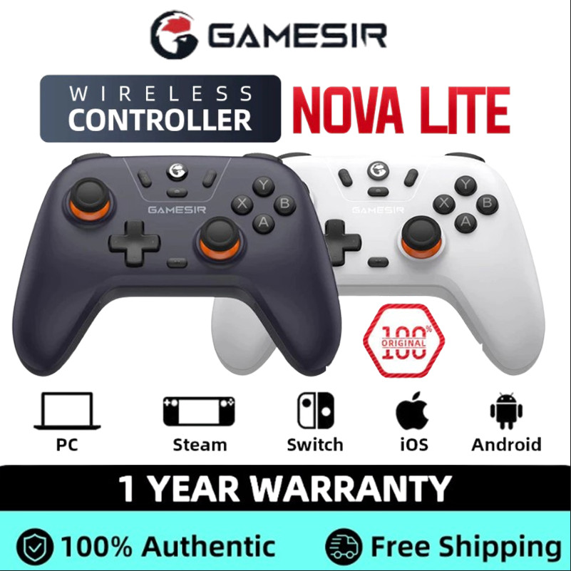 Gamesir Nova Lite สําหรับ Nintendo Switch 2 Controller เกมแพดสวิตช์ PC Steam Android iOS iPhone Controle Hall Effect Joys
