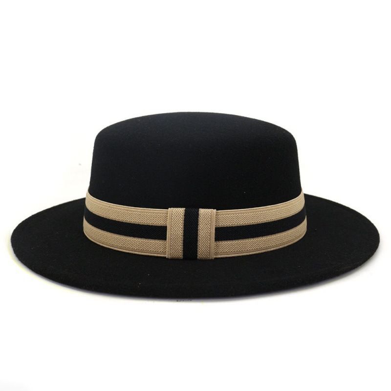 Top hats, woolen hats, new British style wide-brimmed hats, flat-top hats, best-selling classics5ya 