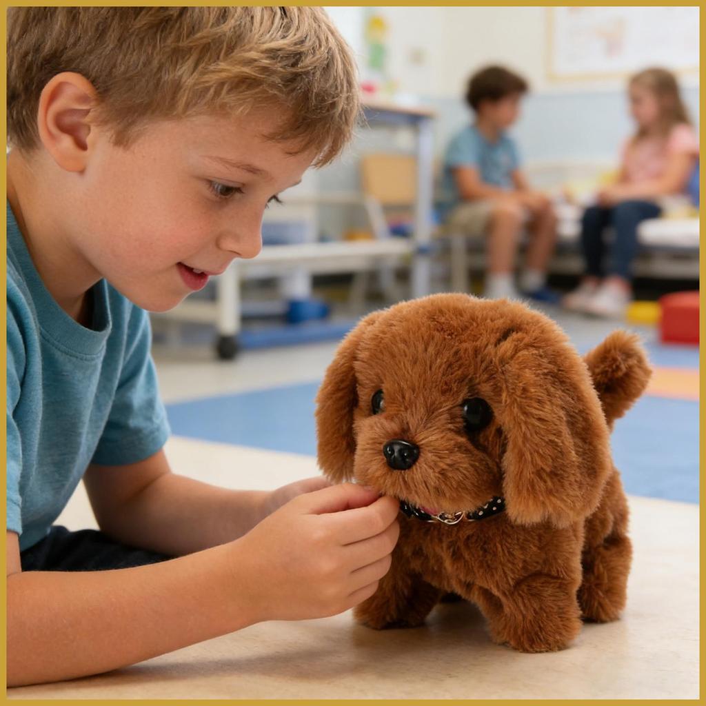 My สมจริงหุ่นยนต์ Puppy Plush Interactive ของเล่นตัวเลขสุนัขอิเล็กทรอนิกส์ที่สมจริง Plush Puppy สําห