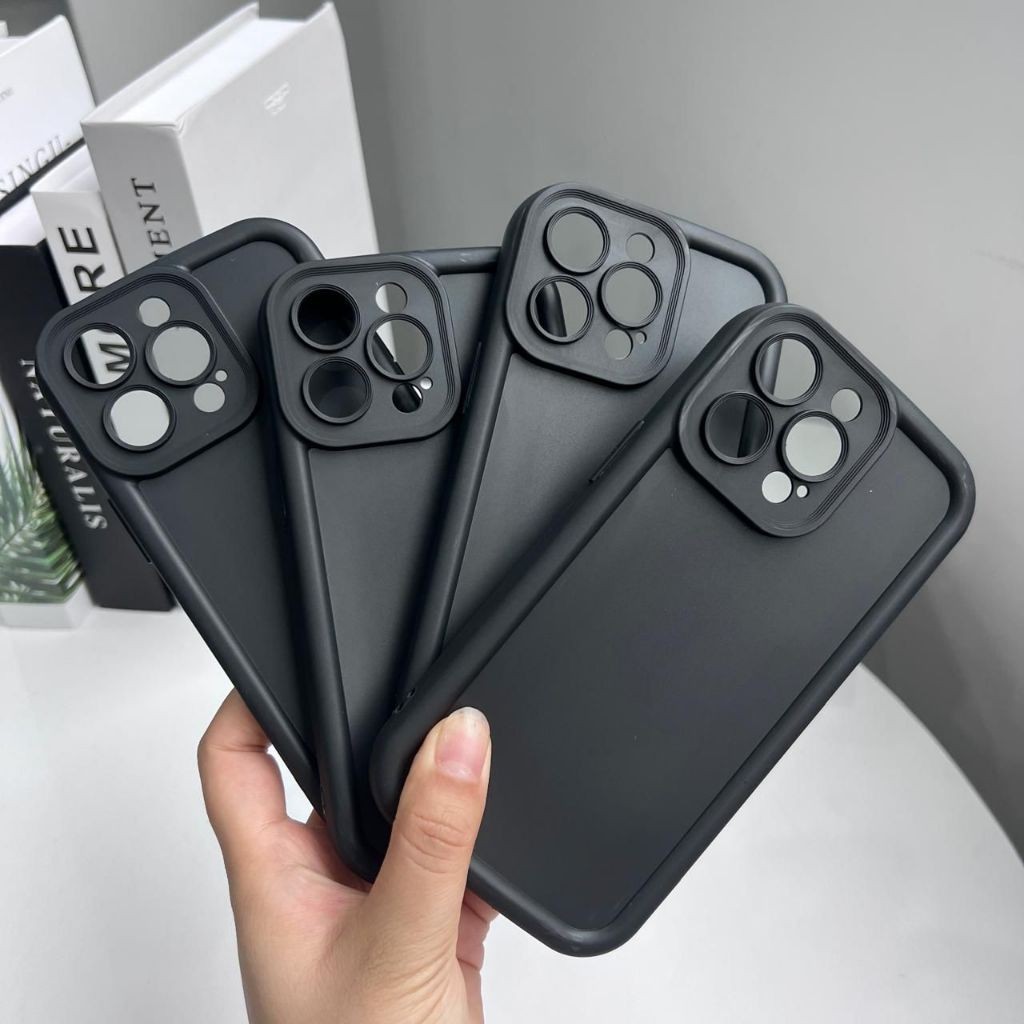 BCR168- SOFTCASE MATTE ROSE FULL BLACK OPPO F1S A59 F5 F7 RENO 2F 2Z RENO 3 PRO A91 RENO 4 4F RENO 5