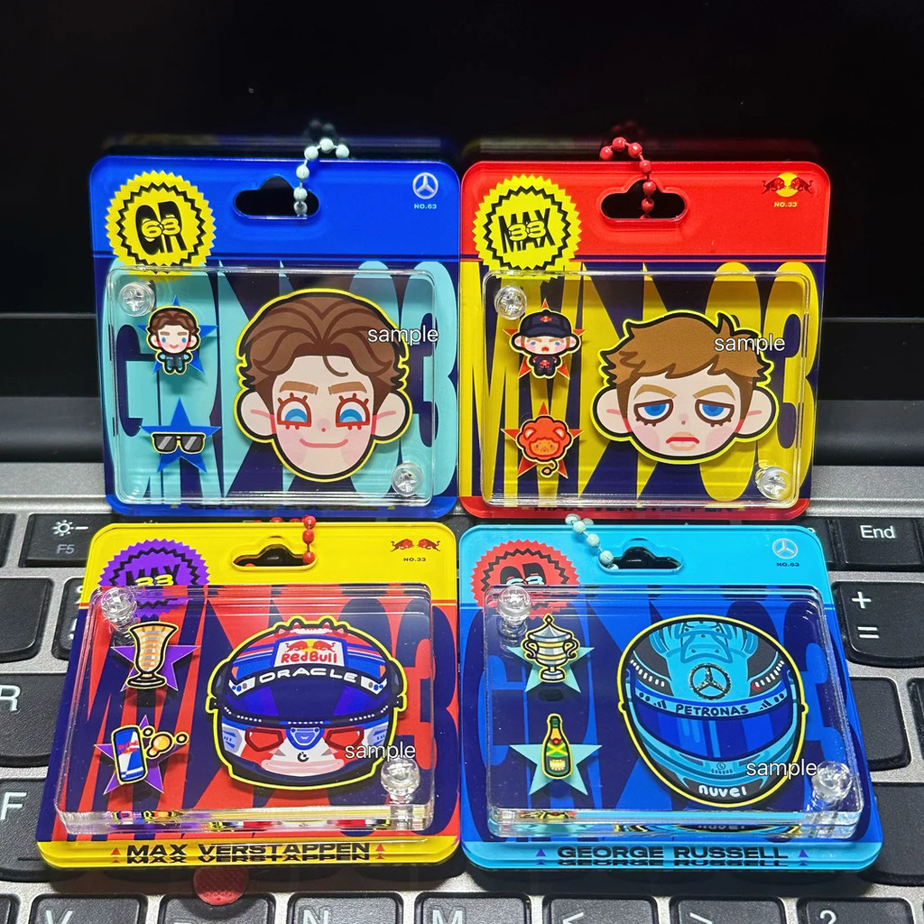 F1 อะนิเมะพวงกุญแจผู้หญิงอิฐอะคริลิค key chain man georgerussell จี้อุปกรณ์เสริมของขวัญเพื่อน