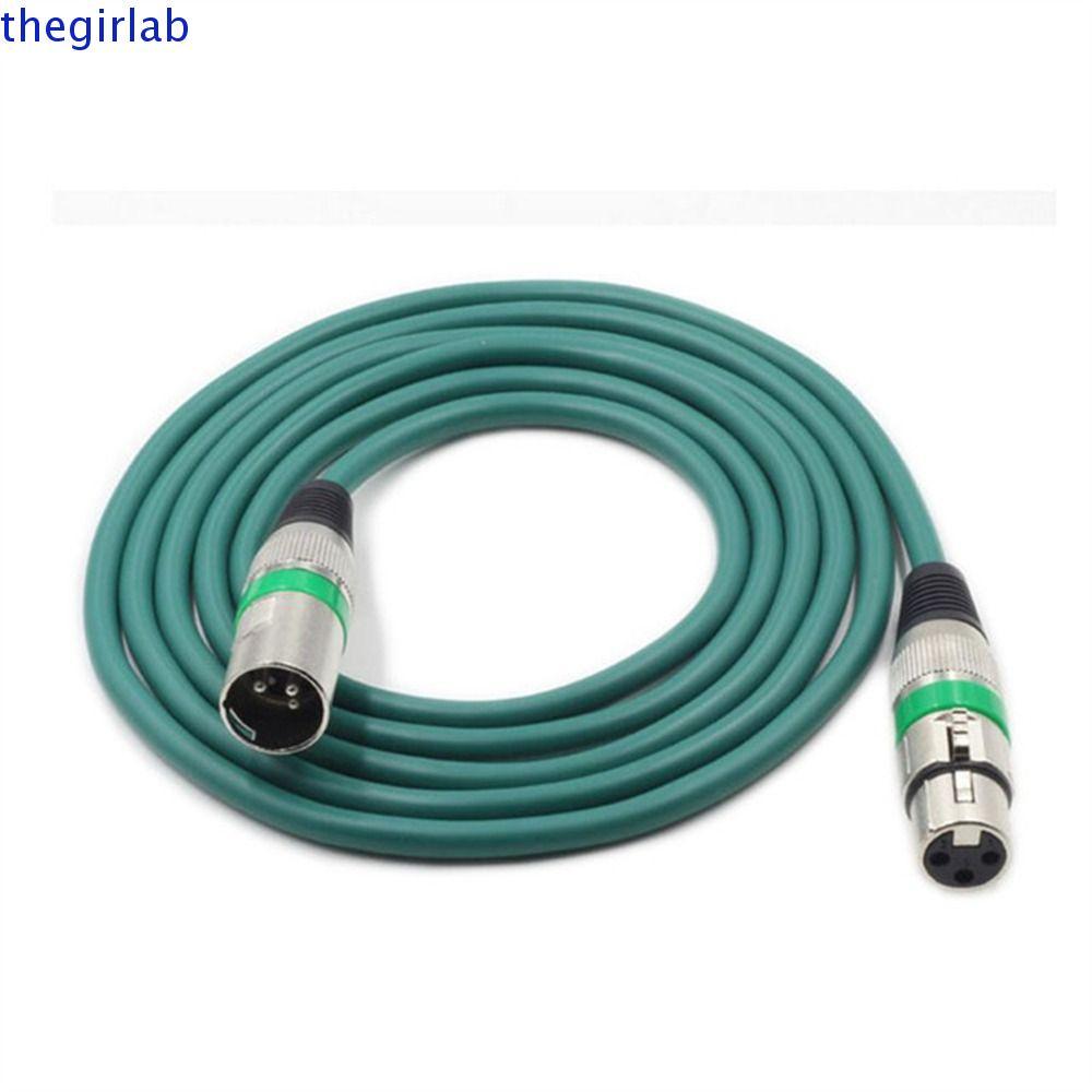 THEGIRLAB สาย XLR 3 M 5 M 10 M ทนทานสัญญาณเสียงสาย Shielded สายไมโครโฟนเครื่องขยายเสียงไมโครโฟนอุปกรณ์ Balance CABLE