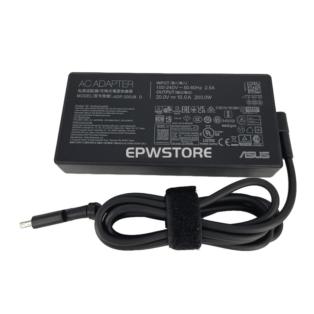 เครื่องชาร์จอะแดปเตอร์ AC 200W สําหรับ ASUS ROG Flow Z13 (2025) GZ302 GZ302EA-RU094W PSU