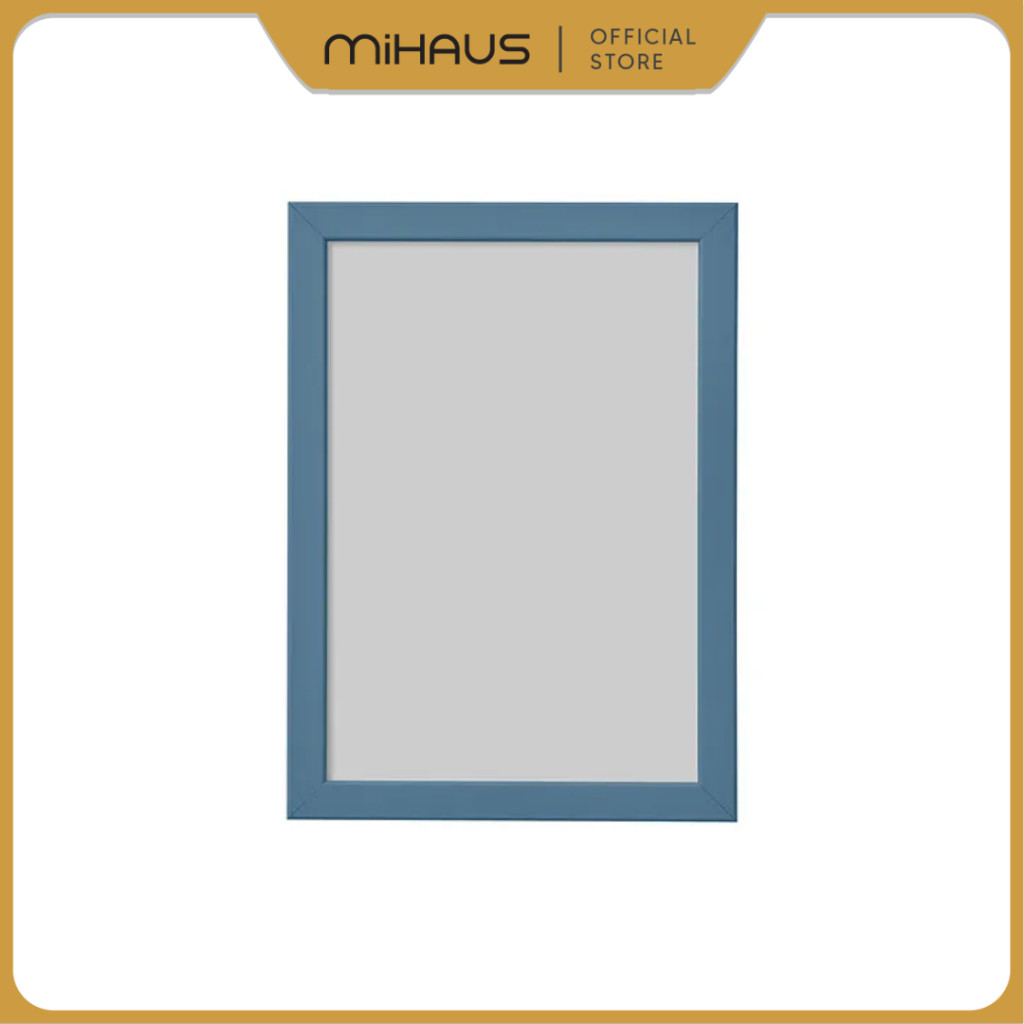 IKEA FISKBO Frame สีน้ําเงินเข้ม เทา 21x30 ซม. FI6781