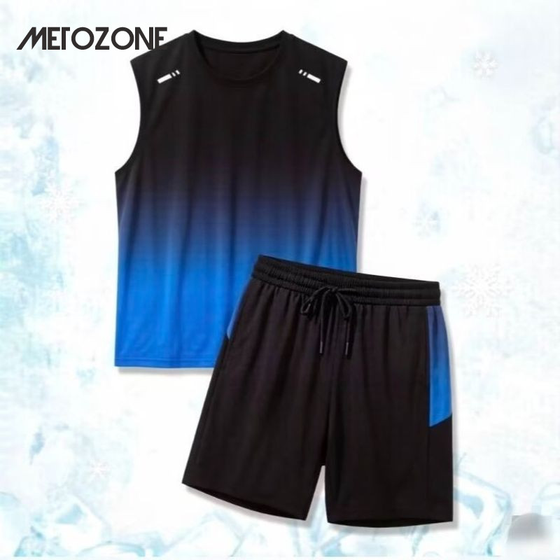 ชุดกางเกงขาสั้นสำหรับผู้ชาย MeTozone แห้งเร็วและระบายอากาศได้ดี สบายเมื่อสวมใส่
