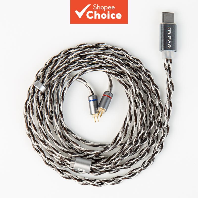 KBEAR CX01 สายเคเบิลเปลี่ยนหูฟัง IEM USB-C OFC สําหรับ KZ ZST ZSN PRO X Musician Wire