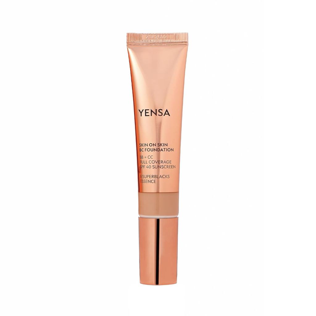YENSA Skin on Skin BC Foundation Makeup - CC Cream, BB Cream & Full Coverage Foundation-In-One - Bui