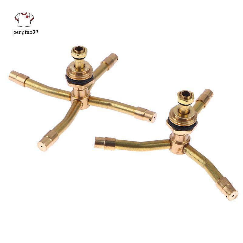 Pengatao09 1Pc 2/3/4 Arm 360°อัตโนมัติโรตารี Whirling Sprinkler สวนสนามหญ้าชลประทานรดน้ําหัวฉีดหมุนทองเหลือง er ใหม่