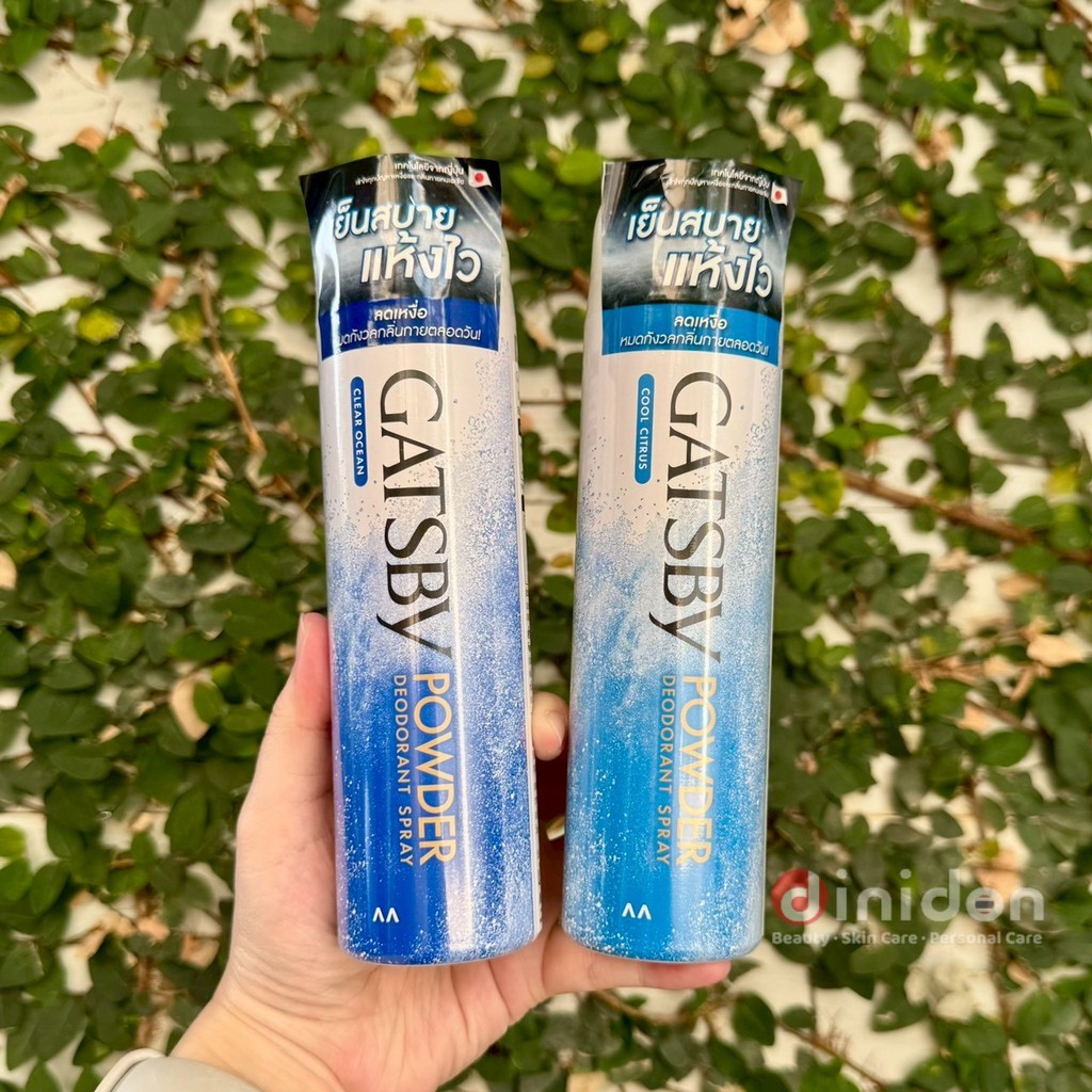 ((dinidon Shop)) Gatsby Powder Deodorant Spray 221 Ml. ดีโอ สเปรย์