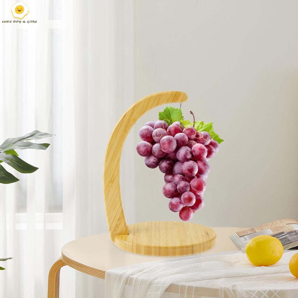 Banana Holder Modern Banana Tree Stand Hook Wooden Grape Hanger Stand Fruit Hanger SHOPSBC2038