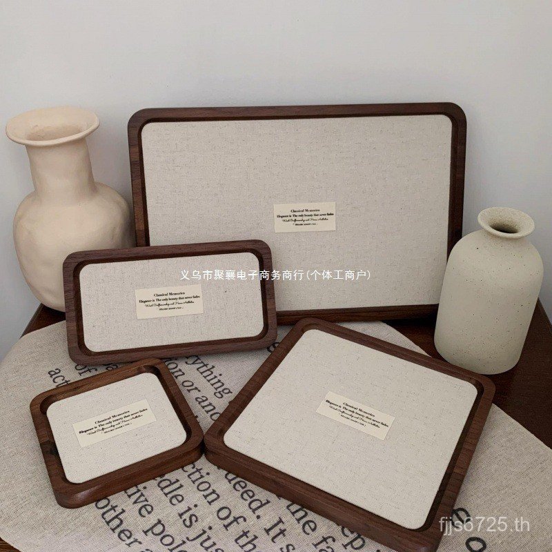 T ถาดแสดง Pick ไม้ Props ถาดเครื่องประดับเครื่องประดับ Hu ไม้เนื้อแข็งแหวน Photo สร้อยคอเครื่องประดั