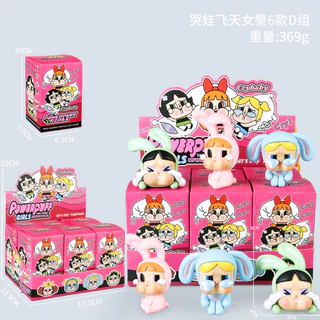 6 ชิ้นต่อกล่อง Powerpuff Girls Season Anime Gacha รูปชุดคอสเพลย์ตุ๊กตาสะสมของเล่นเด็กของขวัญตกแต่งบ้านเครื่องประดับรถเค้ก Topper ตกแต่ง MLML
