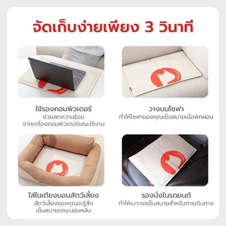 Petstar แผ่นเจลเย็นสัตว์เลี้ยง ที่นอนเจลเย็นสุนัข Pet Cooling Mat วัสดุ PVC พกพาง่าย มี 3 แบบ