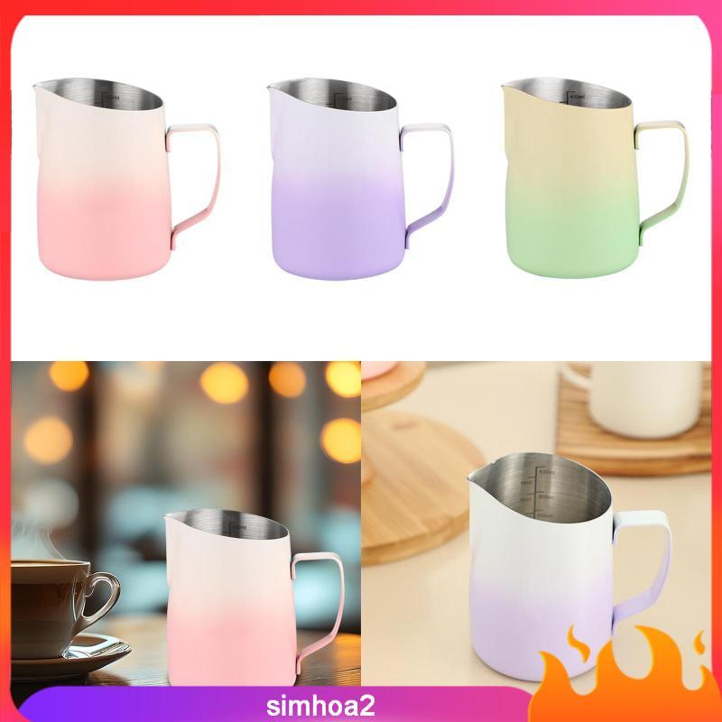 [Simhoa2] เหยือกโฟมนม Espresso Milk Art Cups Espresso Machine Part of Milk Ways