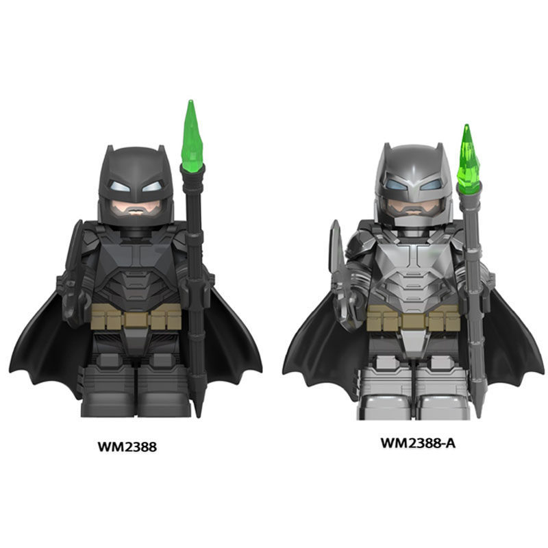 Reloaded Batman เสื้อคลุมพลาสติก WM2388A ใช้งานร่วมกับ Building Block Minifigure ของเล่นเด็ก WM2388