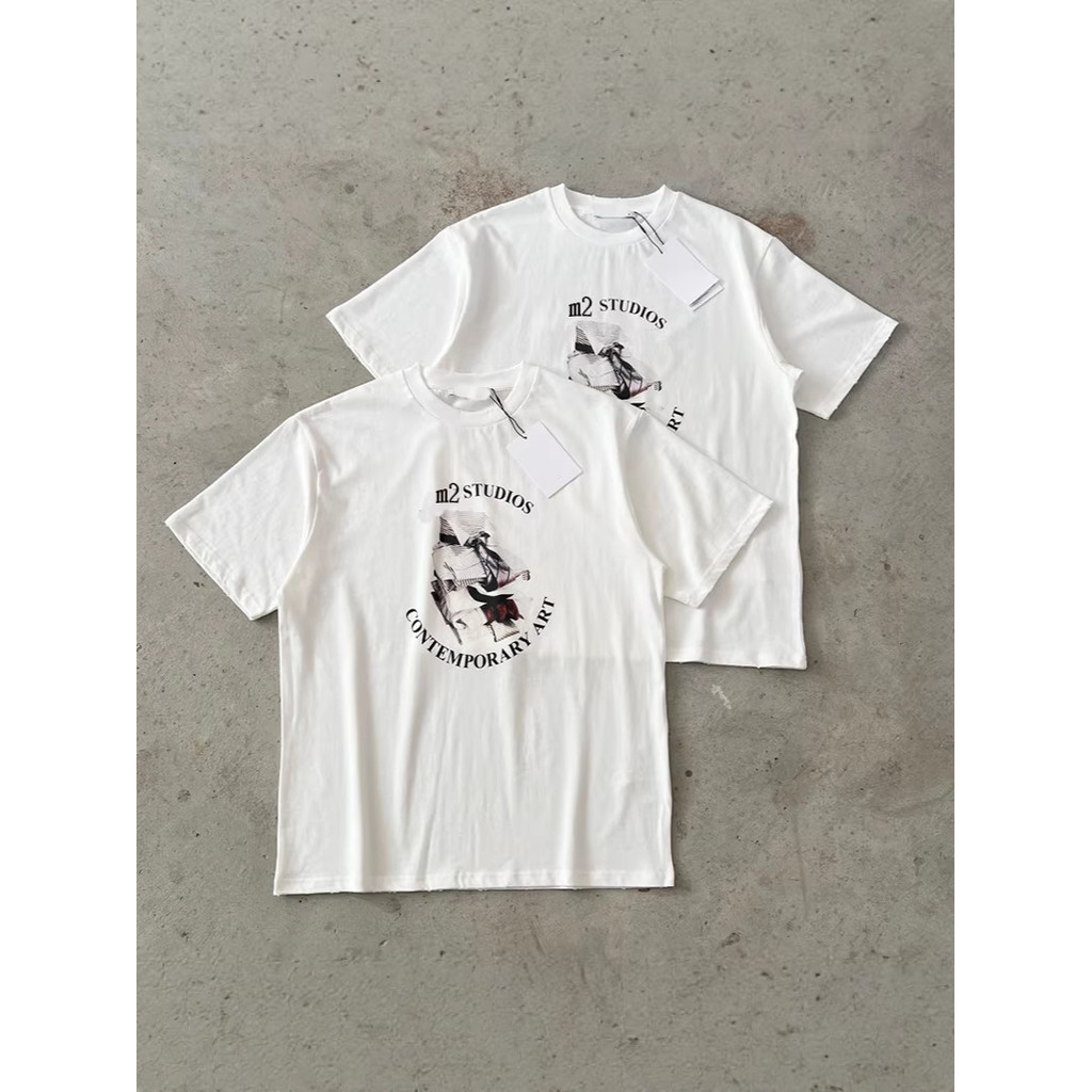 N7Q9 AC * Unisex Digital Print Bow Pattern Solid Color Cotton Long-Sleeved Top Bottoming Shirt