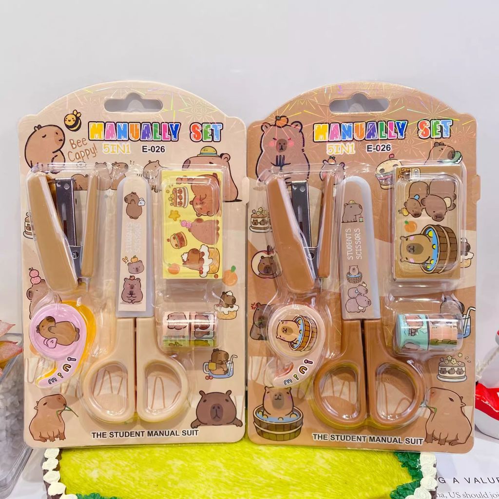 026 Kabara Stationery Package นักเรียนรวมเช่น DIY Hand-cutting Handbook นักเรียนของขวัญของขวัญ 26.4.