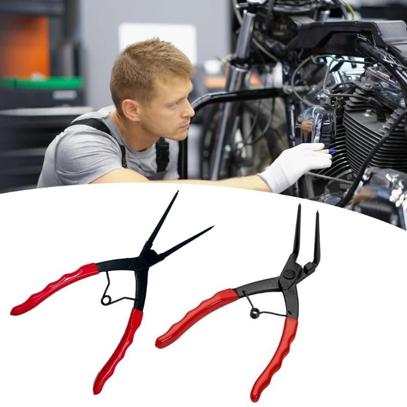 Strength Alloy Steel Snap Rings คีมเครื่องมือ Clamps พร้อมที่จับตามหลักสรีรศาสตร์