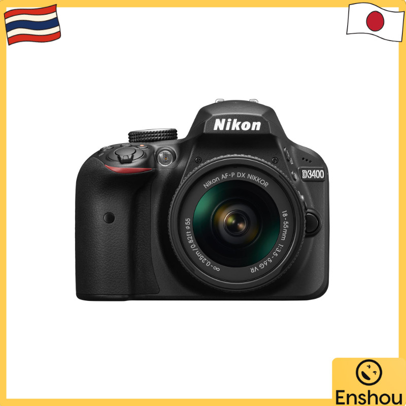 จากญี่ปุ่น [สินค้ามือสอง]Nikon Digital SLR Camera D3400 AF-P 18-55 VR Lens Kit Black D3400LKBK