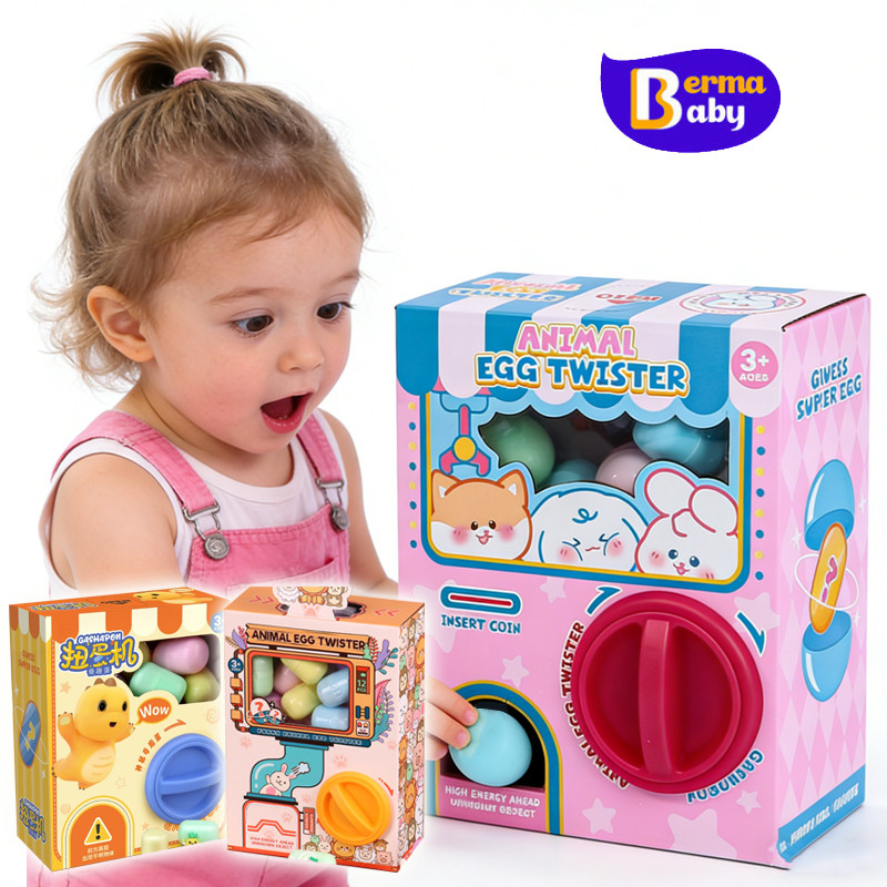 Berma Baby ของเล่นตู้กาชาปอง ไข่หมุน มีซีรีส์ที่หลากหลาย กล่องไข่เซอร์ไพรส์ ของเล่นเด็ก