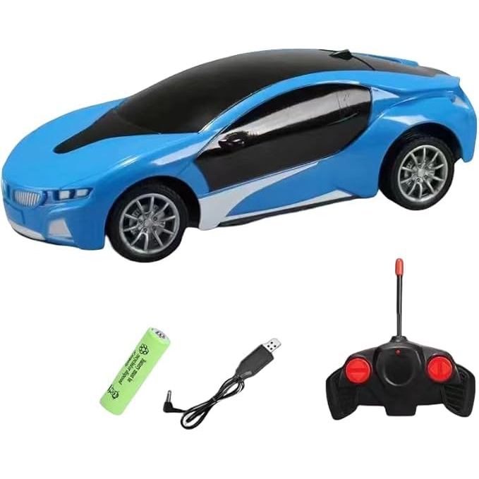 R/C Sports Car for Kids, Easy Operation, 2.4GHz, LED Lights, Rechargeable Battery, Perfect Gift for 