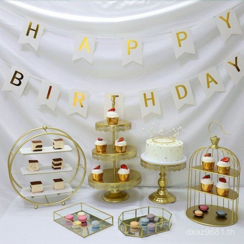 งานแต่งงานอาหารเย็น Pastry Zero Multi-Layer ขนมถาดตกแต่งเค้กยุโรปบุฟเฟ่ต์ปลอดภัยขาตั้งขนมหวาน W82V