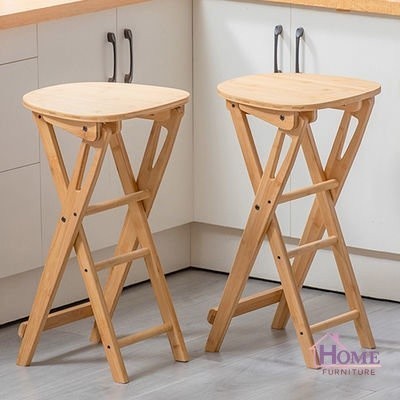 🍁Foldable stool Household space-saving small stool Foldable high stool Kitchen chair🍁