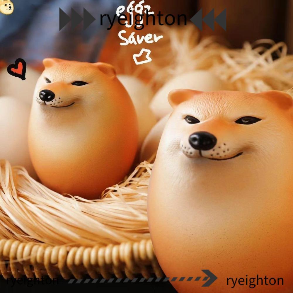 RYEIGHTON Squishy Fidget ของเล่น, Shibako Dog Egg ของเล่น, Creative PU ช้า Rebound รูปร่างที่สมจริงต