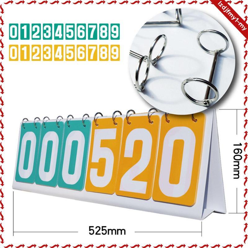 Leipupa Flip Score Board 6 หลักโต๊ะ Score Flipper สําหรับวอลเลย์บอลฟุตบอล