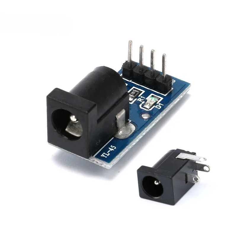 โมดูลจ่ายไฟ DC DC-005 บอร์ดสลับไฟ 5.5*2.1 MM บอร์ดแปลงไฟ DC005
