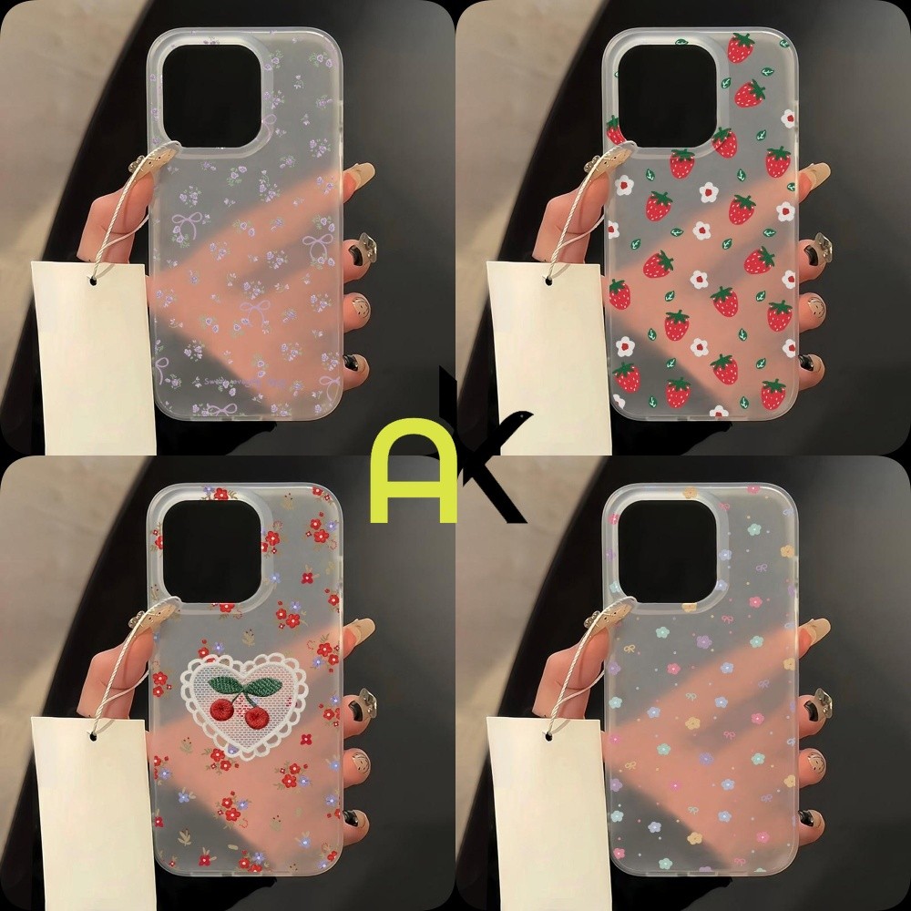 AKดอกไม้ เคส TPU สำหรับ for Samsung S26 A07 A17 A16 A15 A06 A56 A55 A54 A53 A36 A37 A57 S23 S24 S25 Ultraเคสใสกันกระแทก