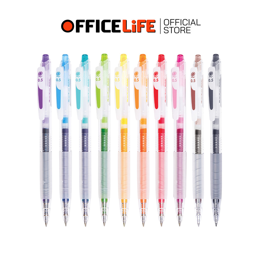 Quantum (ควอนตั้ม) ปากกาเจลสี รุ่น Dolly Daiichi Colour สีหมึกตามด้าม ขนาด 0.5 มม. ( 1ด้าม )