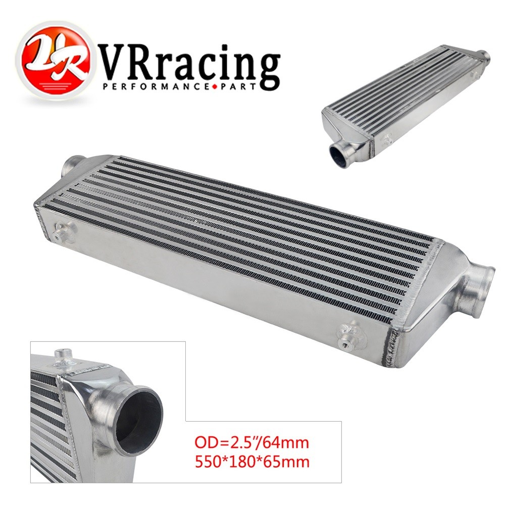 VR  550*180*65mm Universal Turbo Intercooler bar&plate OD=2.5" Front Mount intercooler VR-IN812-25