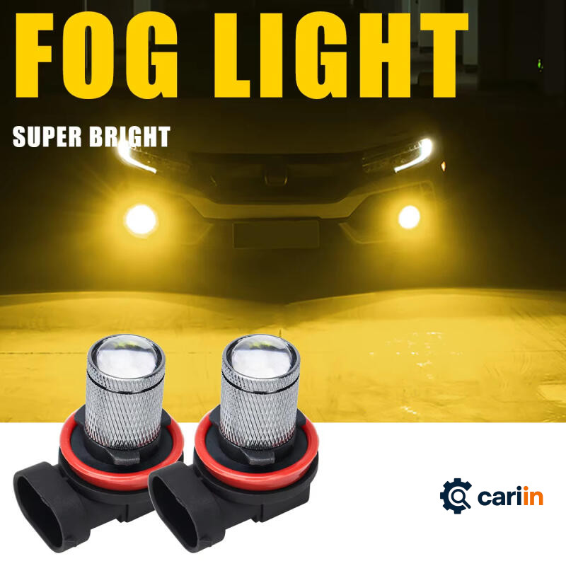 2PCS หมอก H11 H8 H16 H3 H7 สีขาวสีเหลืองเลเซอร์โครงการสําหรับ AVANZA XENIA CALYA BRIO