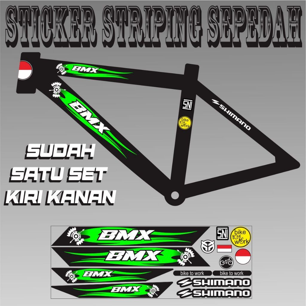 แถบจักรยาน VARIATION POLET LIS GABUNGAN K68 STRIPING