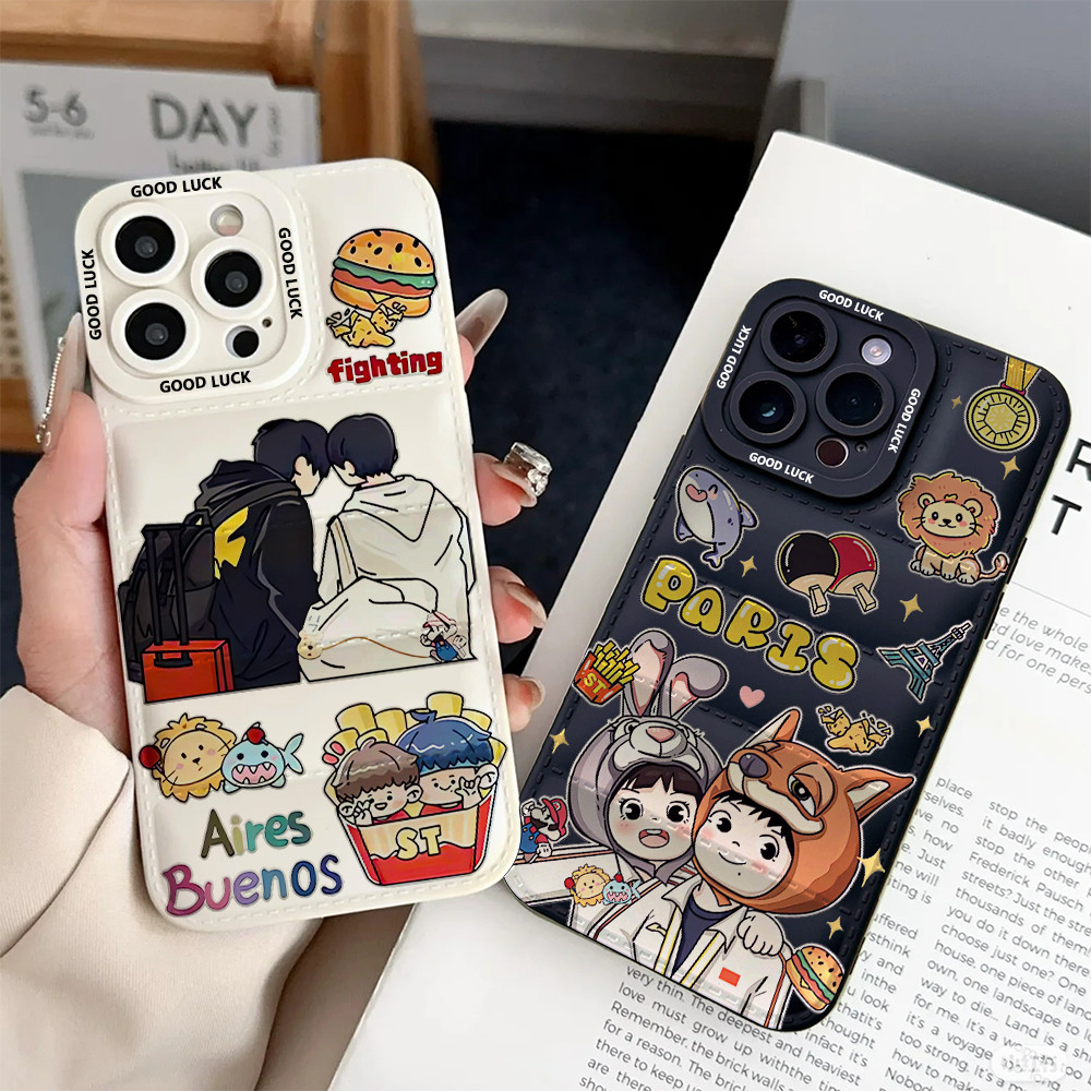 ทริปของ Shatou เป็นเคสโทรศัพท์ Paris สําหรับ iPhone 17/17Air/16E/15 Plus/14/13/12/11/Pro Max. กันกระ
