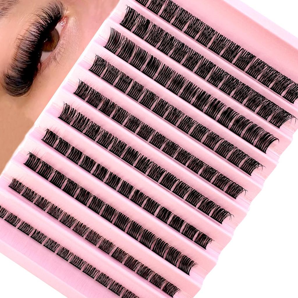 HBZGTLAD 280 Bundles 50D/60D/80D/100D/110D/150D Mink Eyelashes 0.05 มม./0.07 มม.ขนตาบางขยาย 3D รัสเซ