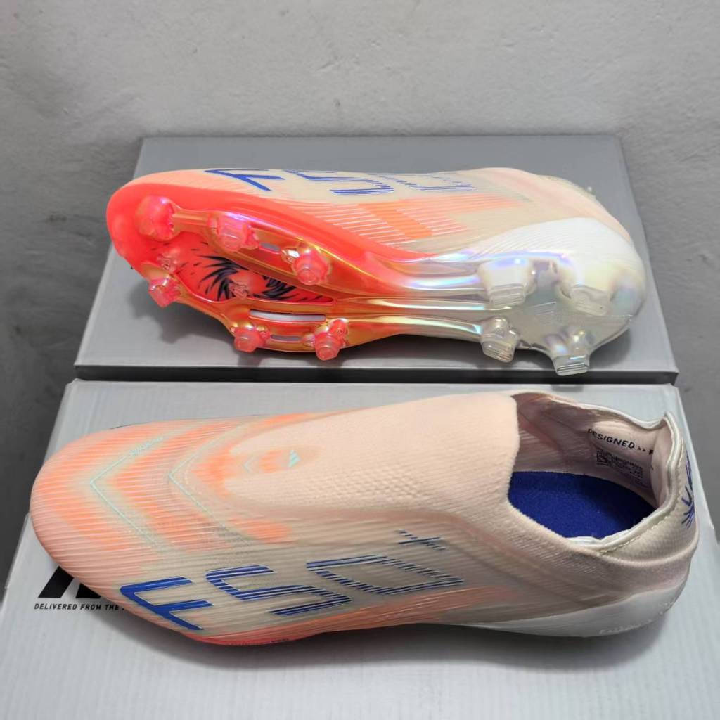 F50 Pro F50+.1 Messi 2025 New Elite FG ถักรองเท้าฟุตบอลกันลื่นกลางแจ้งสําหรับบุรุษและทนต่อการสึกหรอ