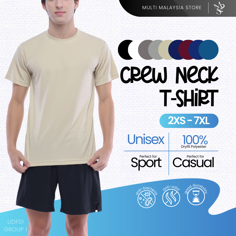 RE.SET T-Shirt คอรอบไมโครไฟเบอร์ Unisex แห้งเร็วและต้านแบคทีเรีย เหมาะสำหรับสวมใส่วัน.daily sport we