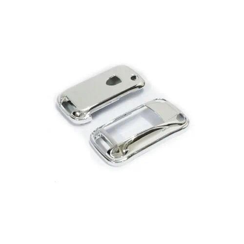 Sliver Chrome Remote Flip Key Protection Case สําหรับ Porsche Cayenne Turbo S GTS V6 V8