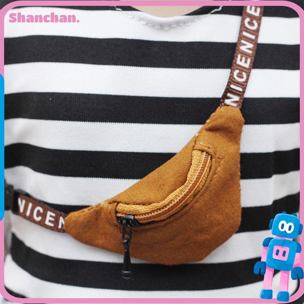 SHANCHAN 20CM Dolls Backpack กระเป๋าหนัง PU Accessories Purse Doll Shoulder Bag