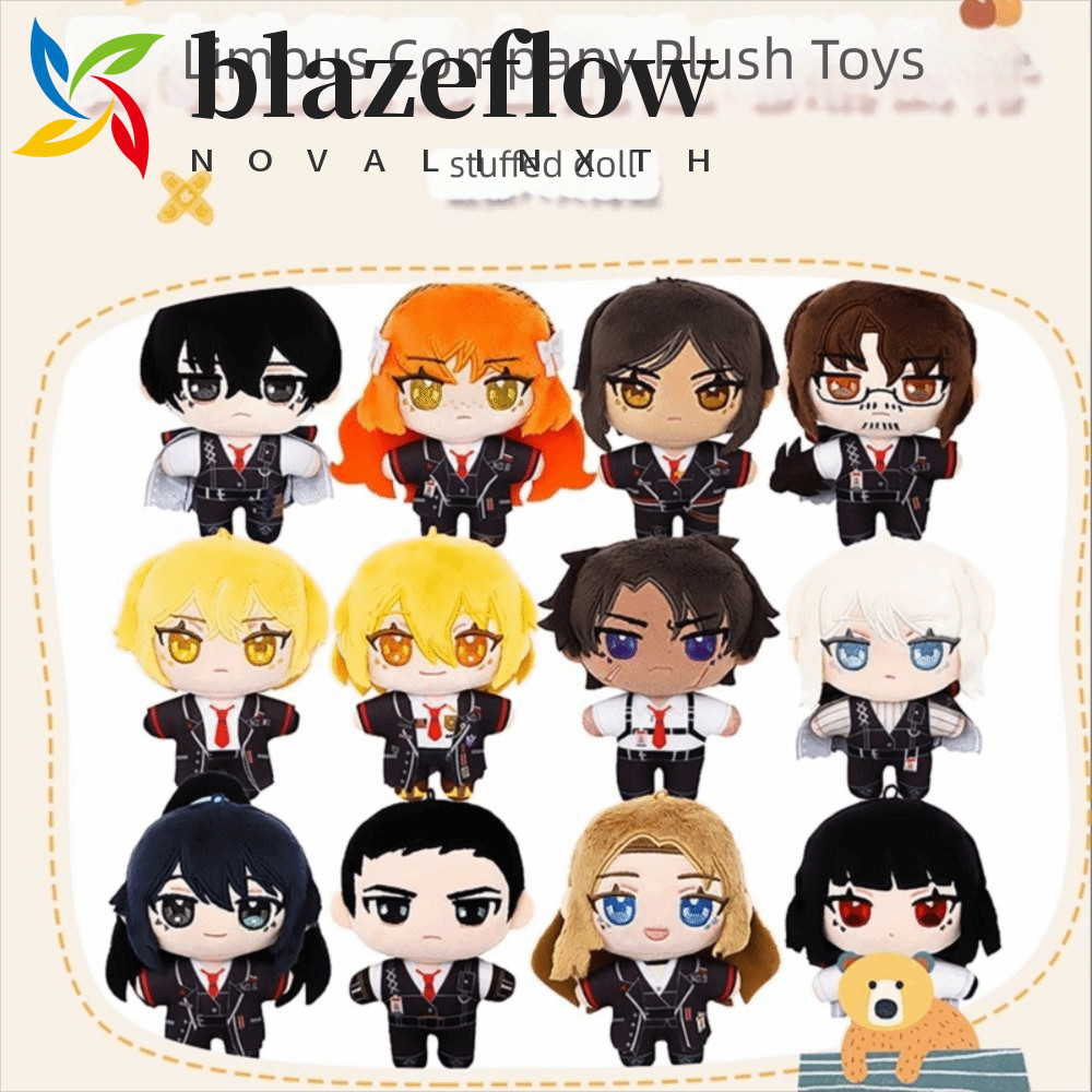 BLAZEFLOW Limbus บริษัทตุ๊กตาของเล่น,Meursault Gregor Ryoshu Heathcliff Hell Bus Company Plush,ตกแต่