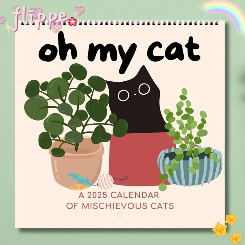 FIPE Oh My Cat Mischievous Cat Calendar, Paper Playful Cat Lover A Calendar of Mischievous Cat, Crea