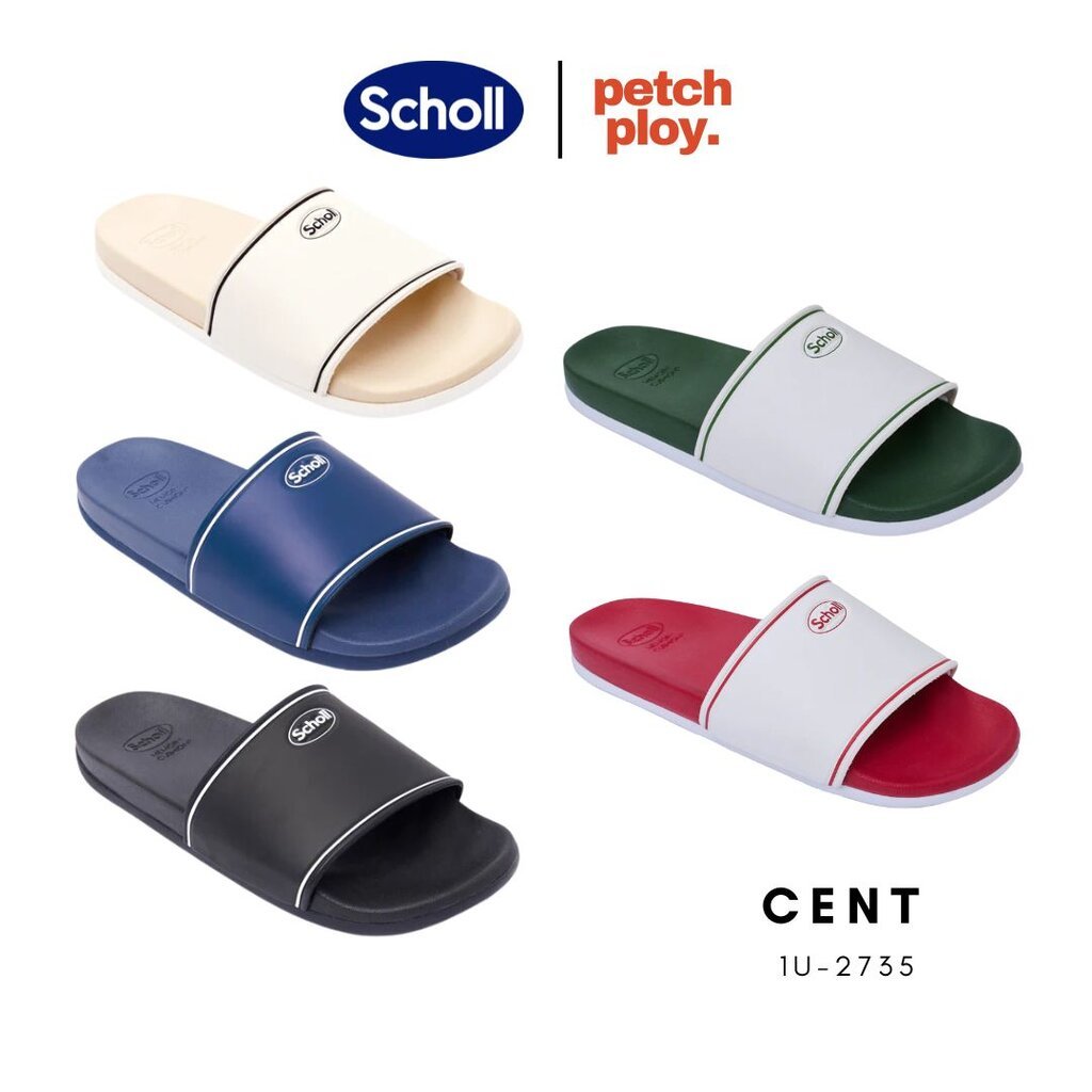 Scholl รุ่น Cent 1U-2735 รองเท้าสกอลล์ของแท้ สำหรับผู้ชายและผู้หญิง