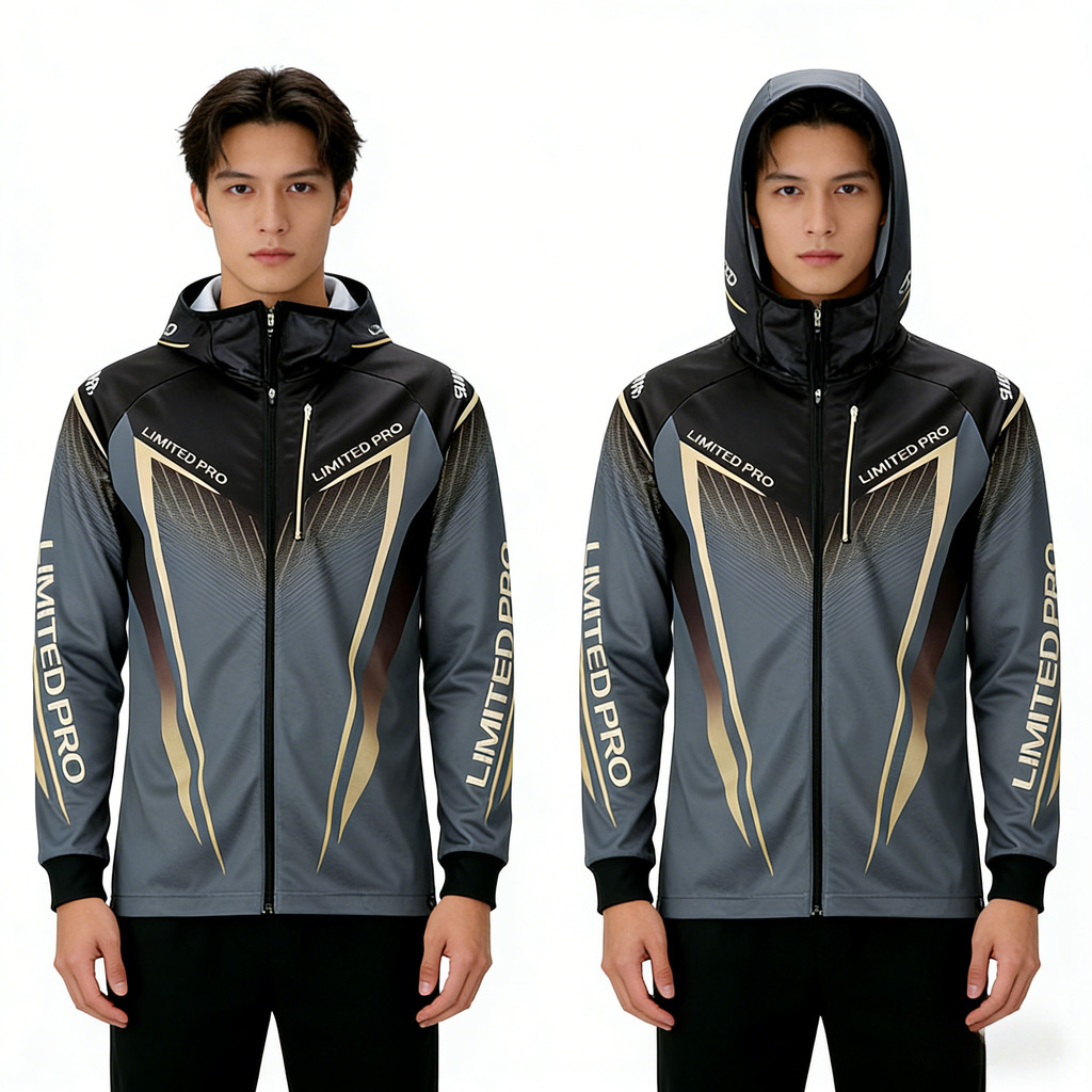 SHIMANO เสื้อแขนยาวสำหรับตกปลาและขี่จักรยาน ผ้าไหมน้ำแข็ง ป้องกันUV แห้งไว