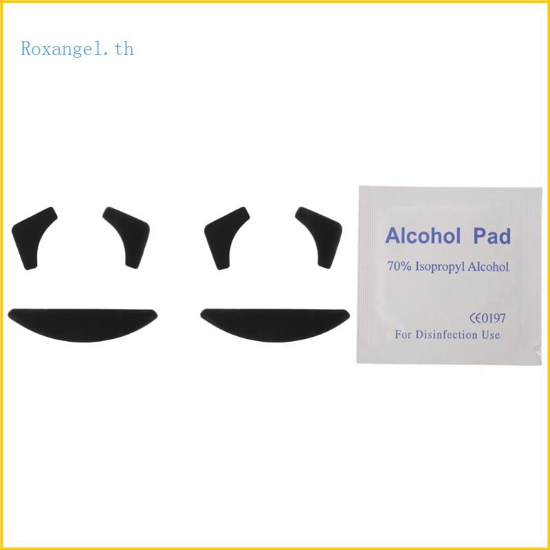 ROX Mouse Feet Skates แผ่นรองเมาส์สําหรับ DeathAdder Chroma 0 ความหนา 6 มม. 2 ชุด