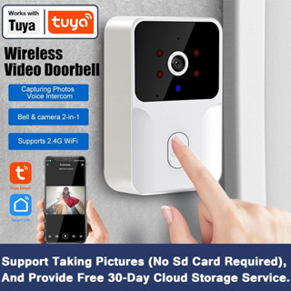 Tuya สมาร์ทวิดีโอออดกล้อง HD กริ่งประตูไร้สายสําหรับการรักษา…